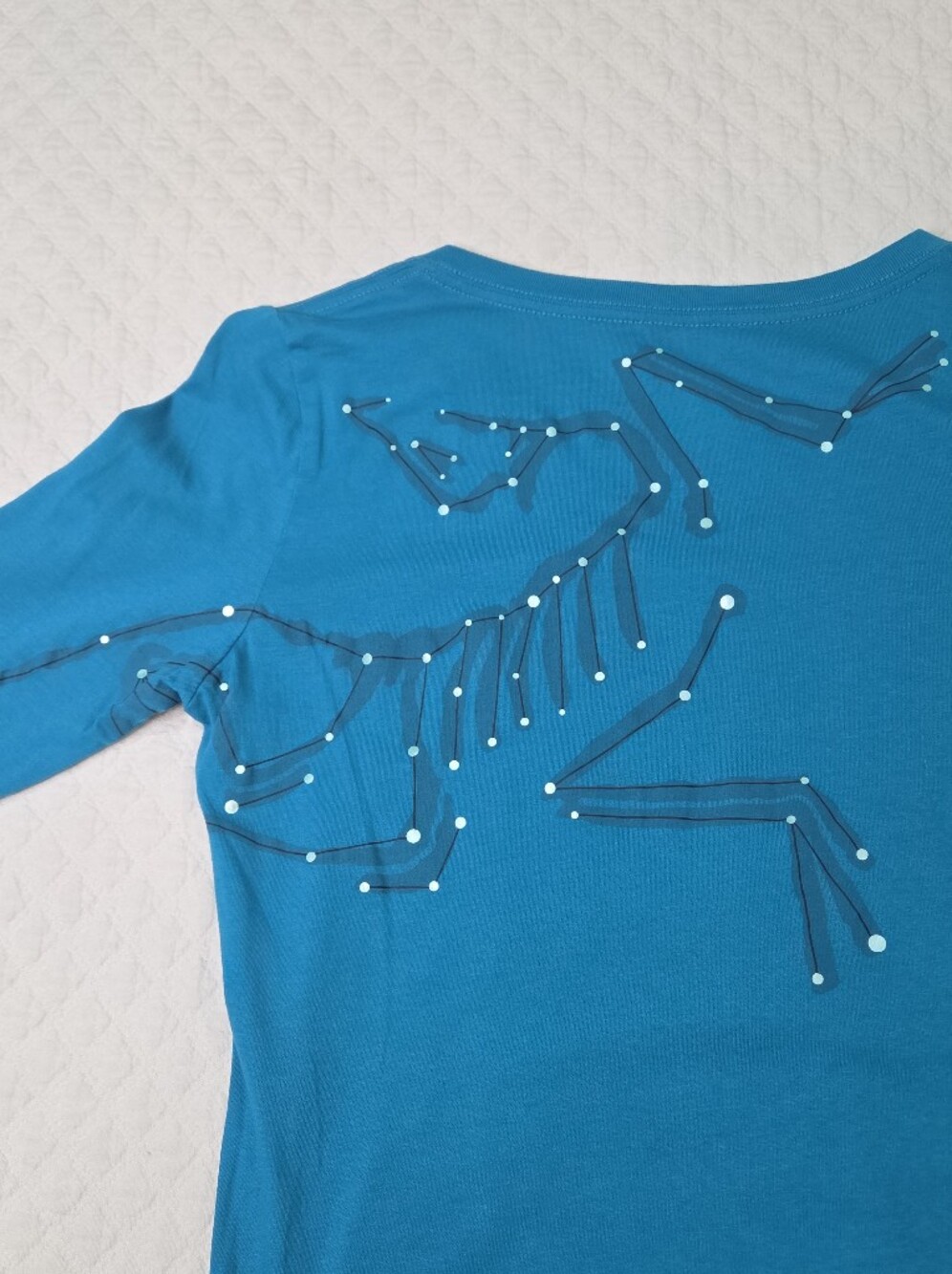 Arc'teryx Star Bird Blue Long Sleeve Women's Small Logo Constellation Shirt